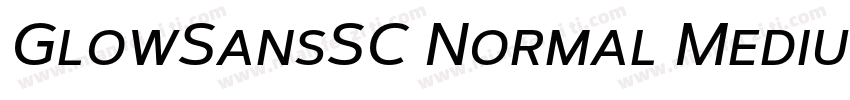 GlowSansSC Normal Medium字体转换